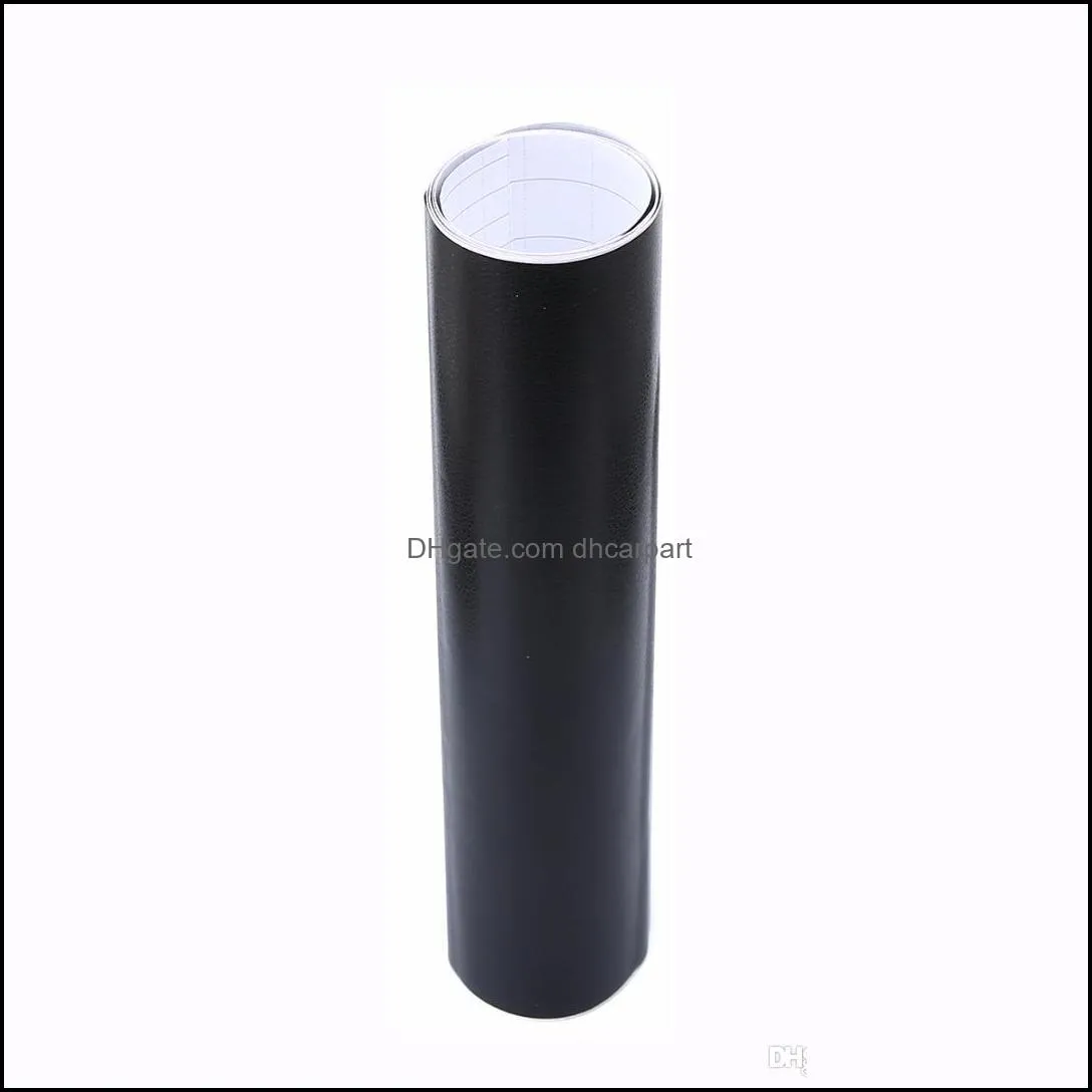 100x30cm black leather texture diy car interior dashboard sticker trim vinyl wrap sheet film pvc stickers car styling