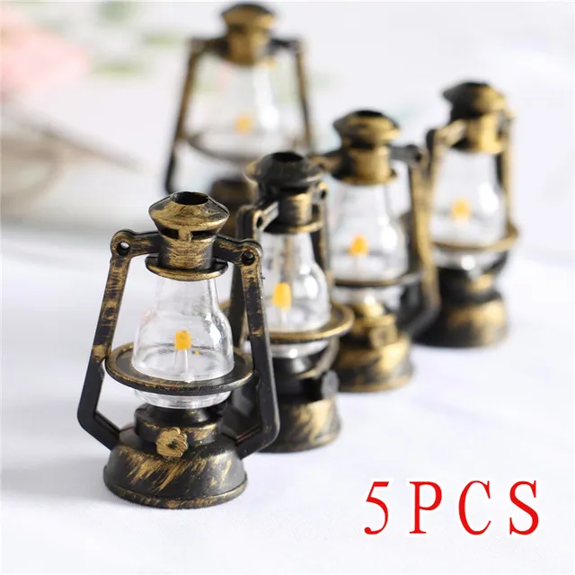 1/ 37x54mm scale mini kerosene lantern doll house decor miniature oil lamp ornaments fairy garden accessorieshome decoration figurines amp miniatures