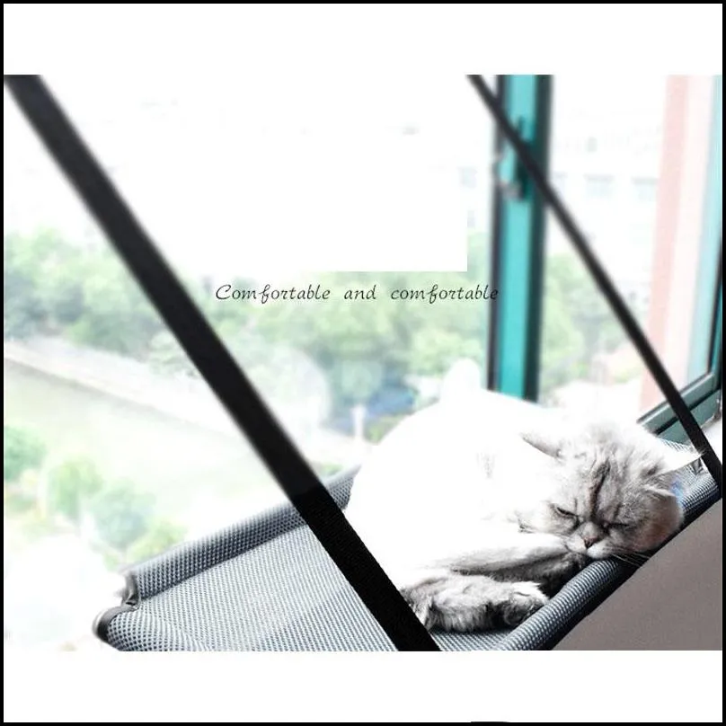 cat beds furniture high quality cool teslin breathable window hammock bed sunny seat mounted large cats summer1