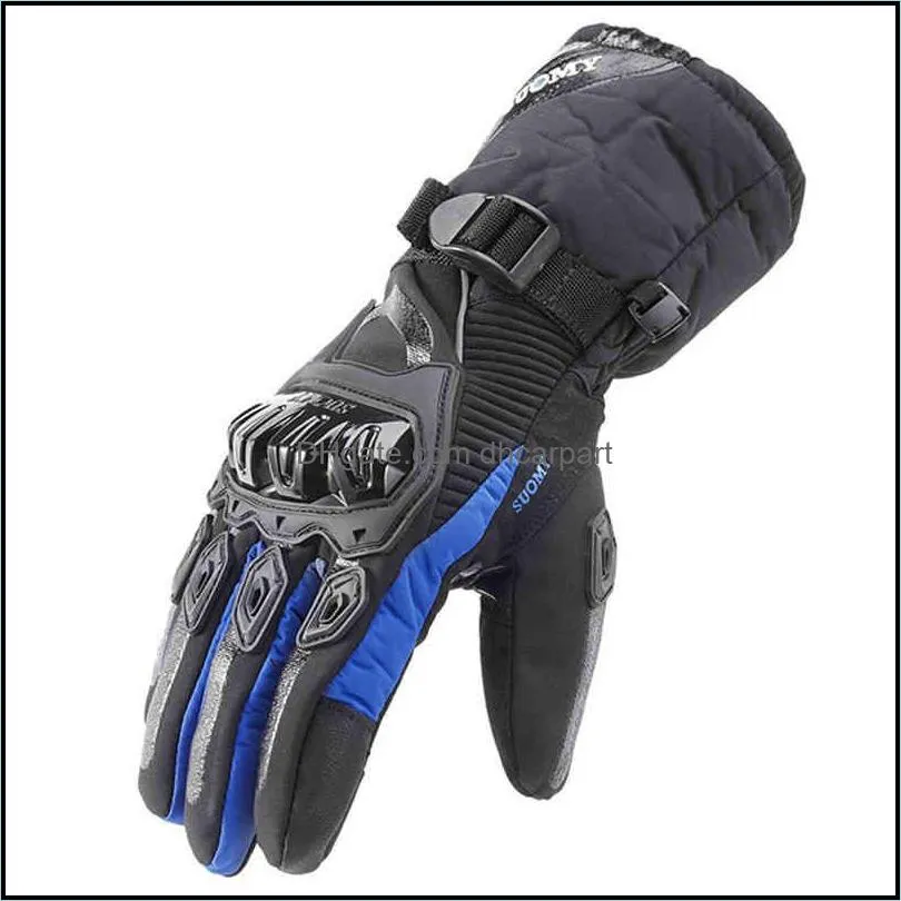 suomy motorcycle gloves winter 100 waterproof moto keeping warm motorcycle racing men moto gloves