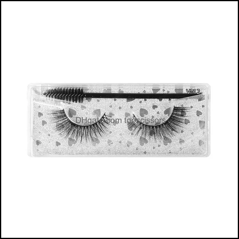 3d false eyelashes mink lashes 15 styles dramatic thick natural lashe wispy fluffy eye makeup tools