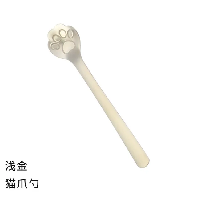 304 stainless steel spoon hollow coffee tea snack spoon creative cute cat and dog paw