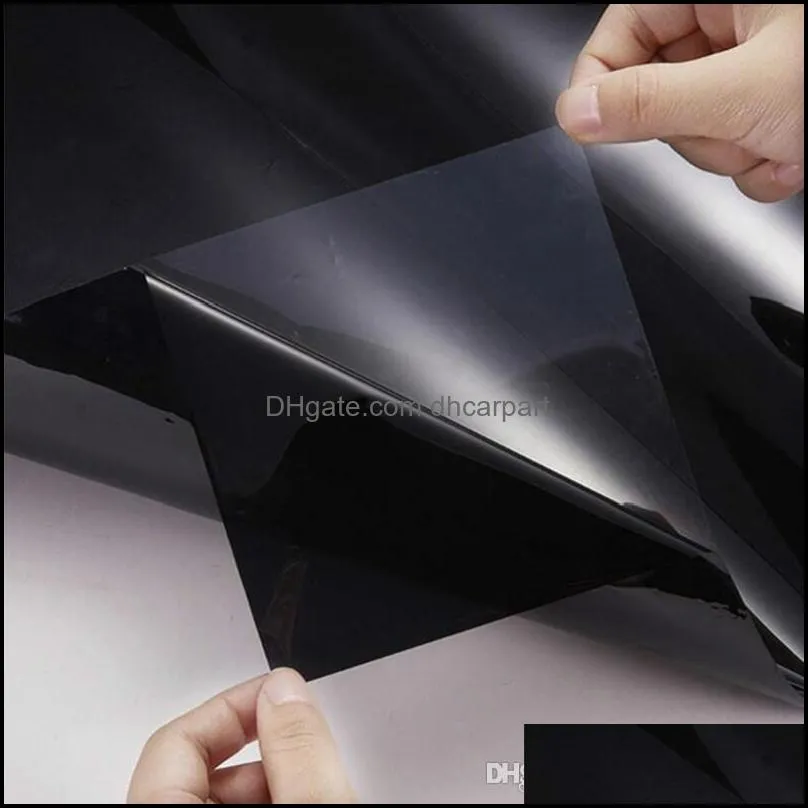 300x50cm vlt black auto car home window glass building tinting film roll side window solar uv protection sticker curtain scraper