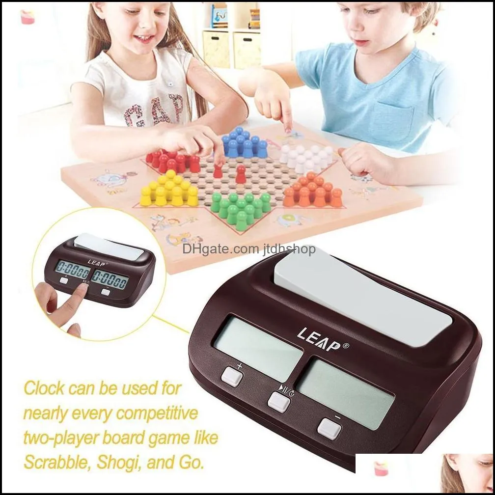 professional compact digital chess clock count up down timer electronic board game bonus competition master tournament 201120