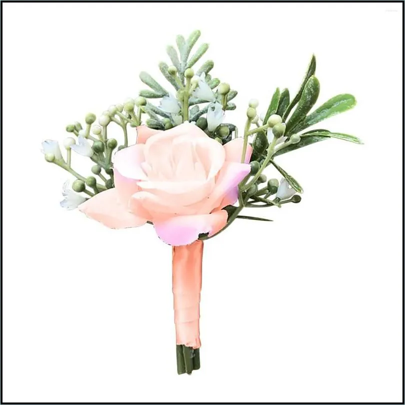 decorative flowers artificial flower fabric bridal and groom corsage rose small bud silk before wedding anniversary decoration party