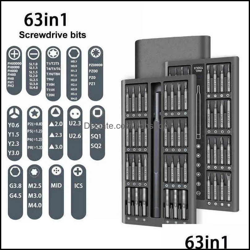 screwdriver set magnetic screw driver kit bits precision electric computer tri wing torx screwdrivers small 211110