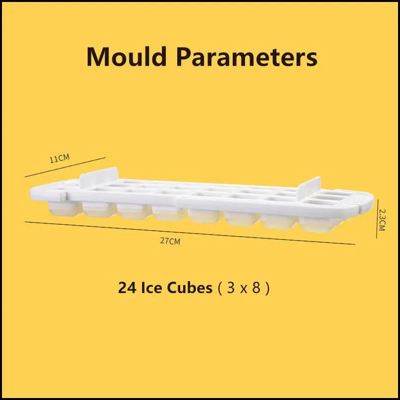 ice cube tray box mould with container bowl and shovel creative shape maker convenient press easy demould style 220617