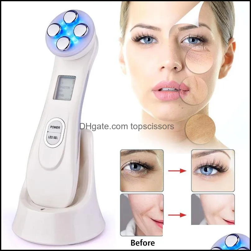 electroporation rf ems mesoterapy led light facial massager tighten skin care radio frequency rf face lifting machine beauty