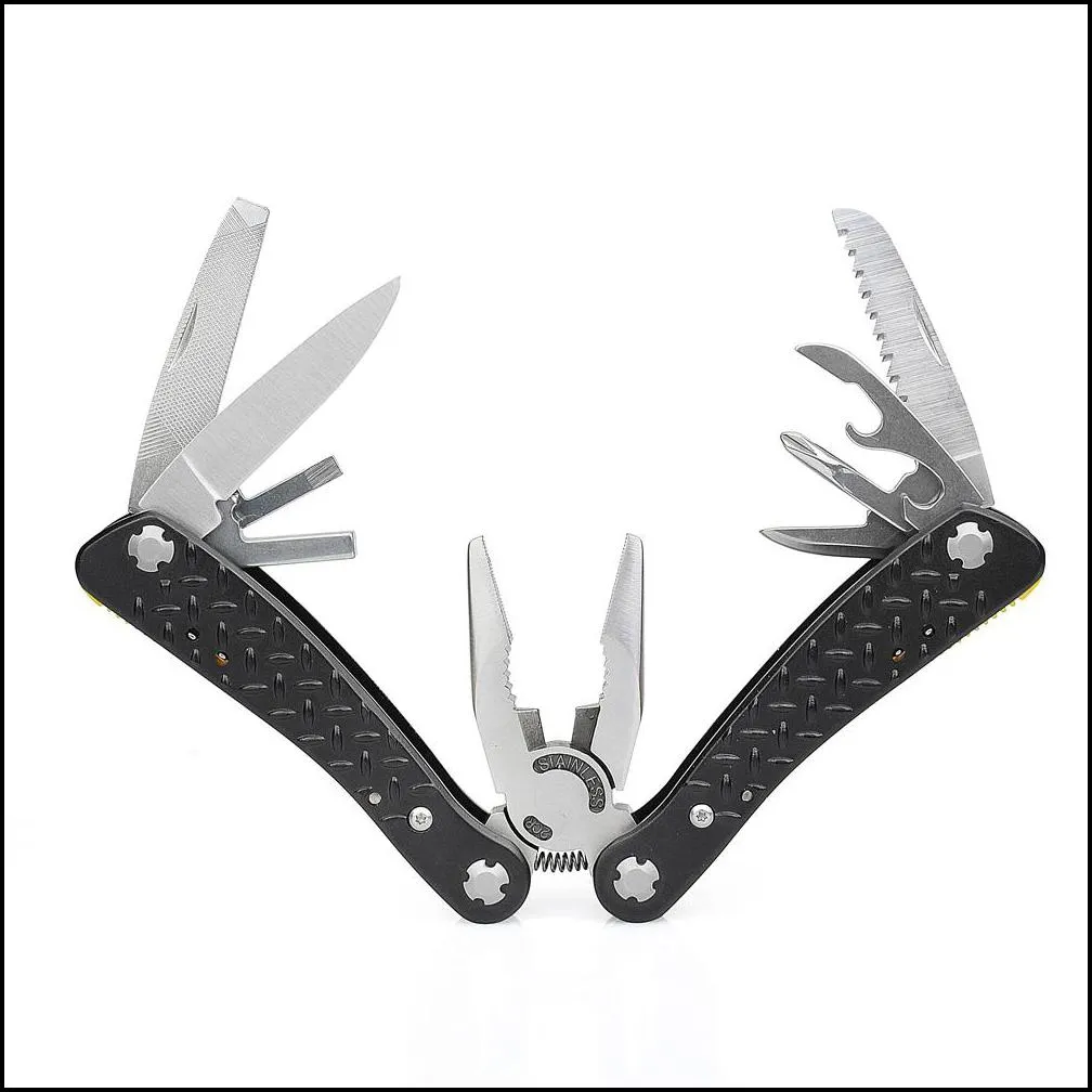 newacalox multifunction pliers with screwdriver kit camping multi tool outdoor survival knife wire cutter crimping tool y200321