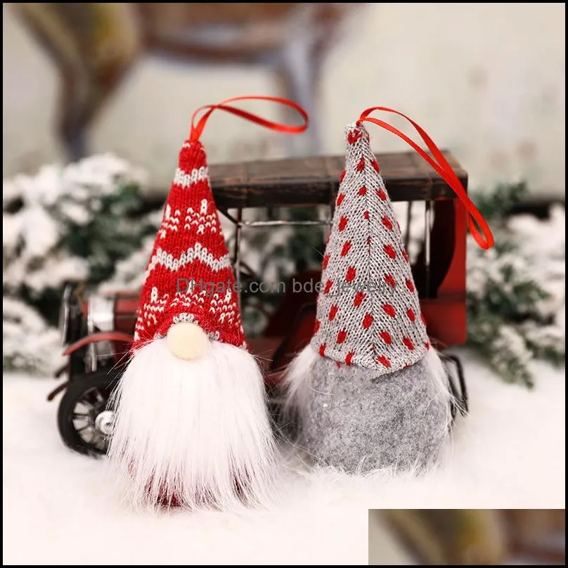  nordic plush knitting christmas decoration supplies cute gnome ornaments home decor plush doll cartoon toy xmas gifts