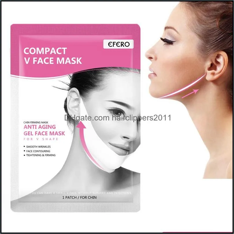 efero women lift up v face chin mask lifting cheek smooth cream face neck peeloff masks bandage skin care