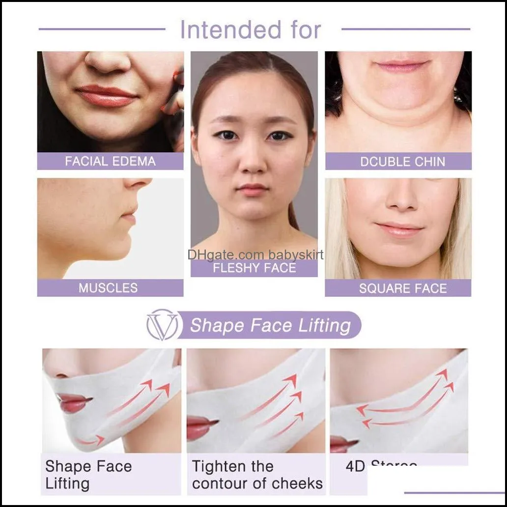 lifting facial mask v shape face double chin reducer check neck lift hydrating peel off mask skin care