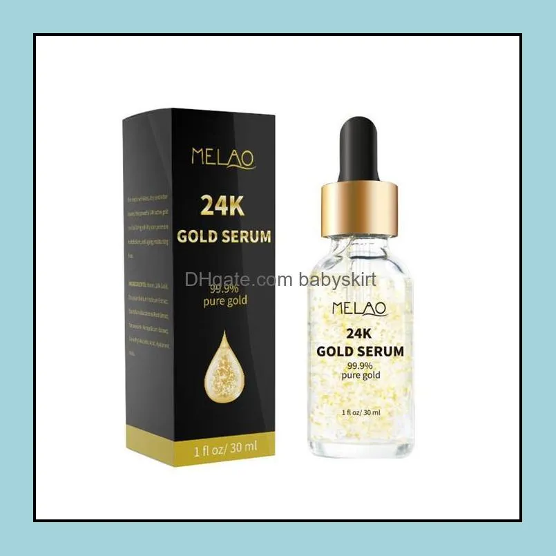 melao 24k gold face cream 30ml moisturizing 24k gold day creams moisturizers 24k gold essence serum skin care 6pcs