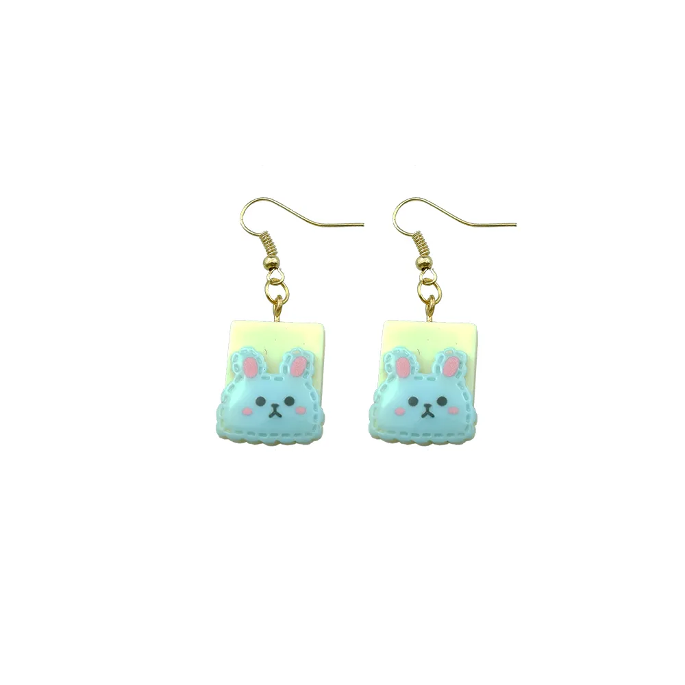 cute stationery pen earring for women resin console handle drop earrings children gifts handmade jewelry diy