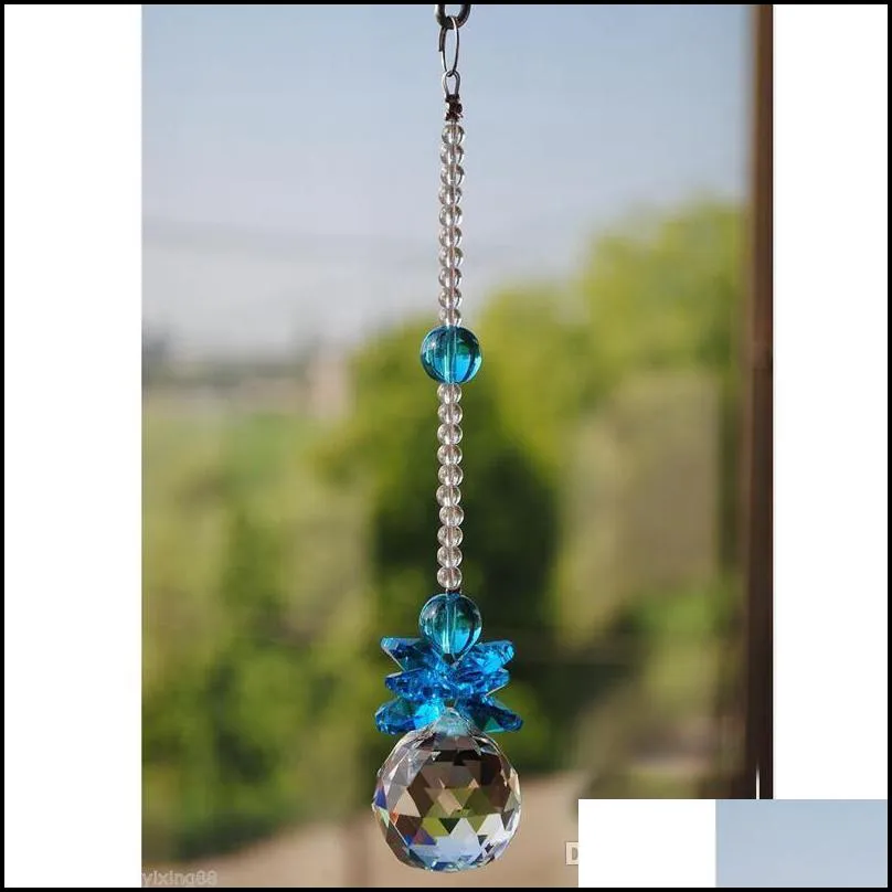 5pcs k9 crystal suncatcher ball prisms pendant window decor home decoration hanging drop pendulum 20mm w016