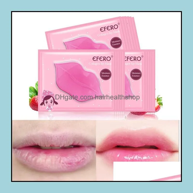 crystal collagen lip mask pads for lipes moisturizing exfoliating lips plumper pump essentials lips care 50pcs