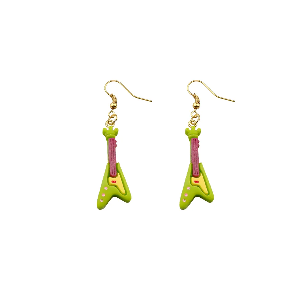 creative earring for women resin musical instrument drop earrings children handmade jewelry diy gifts