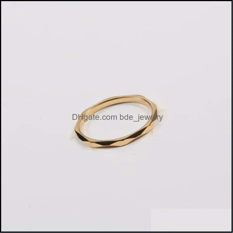 cluster rings stainless steel gothic trendy ring for womens gold wedding minimalism gift female fashion jewelry accessories 2021