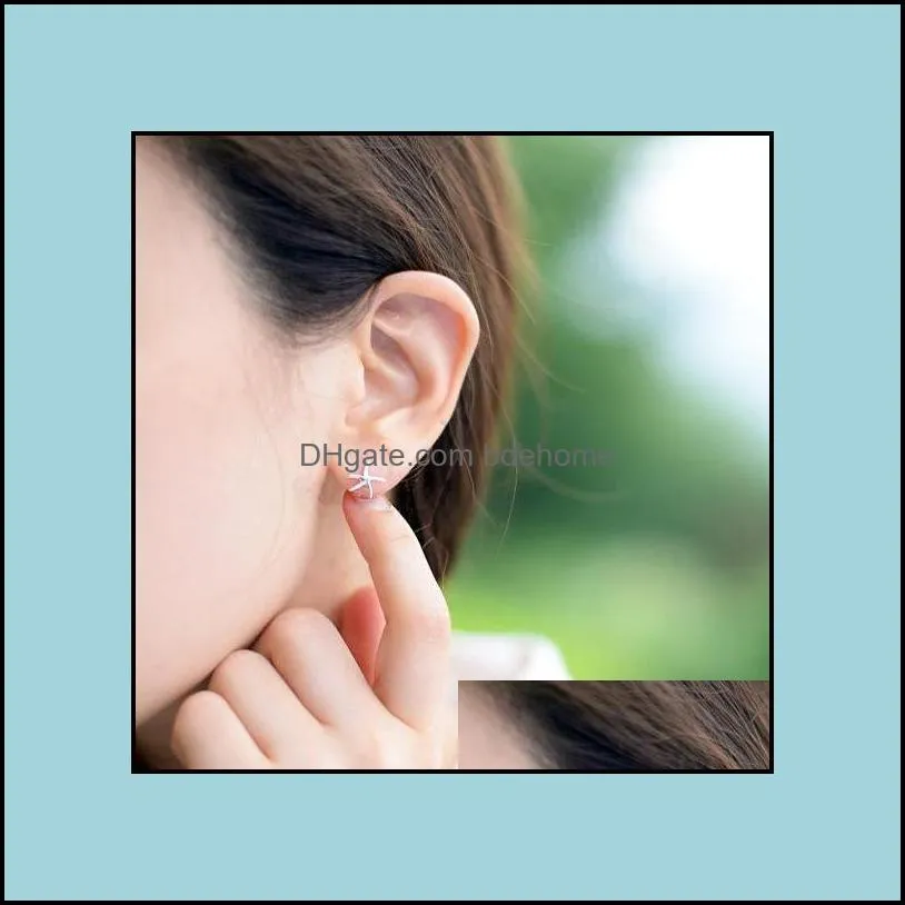 stud earrings jewelry fashion starfish zinc alloy sier plated earring marine biological for women wholesale drop delivery 2021 tcs0e