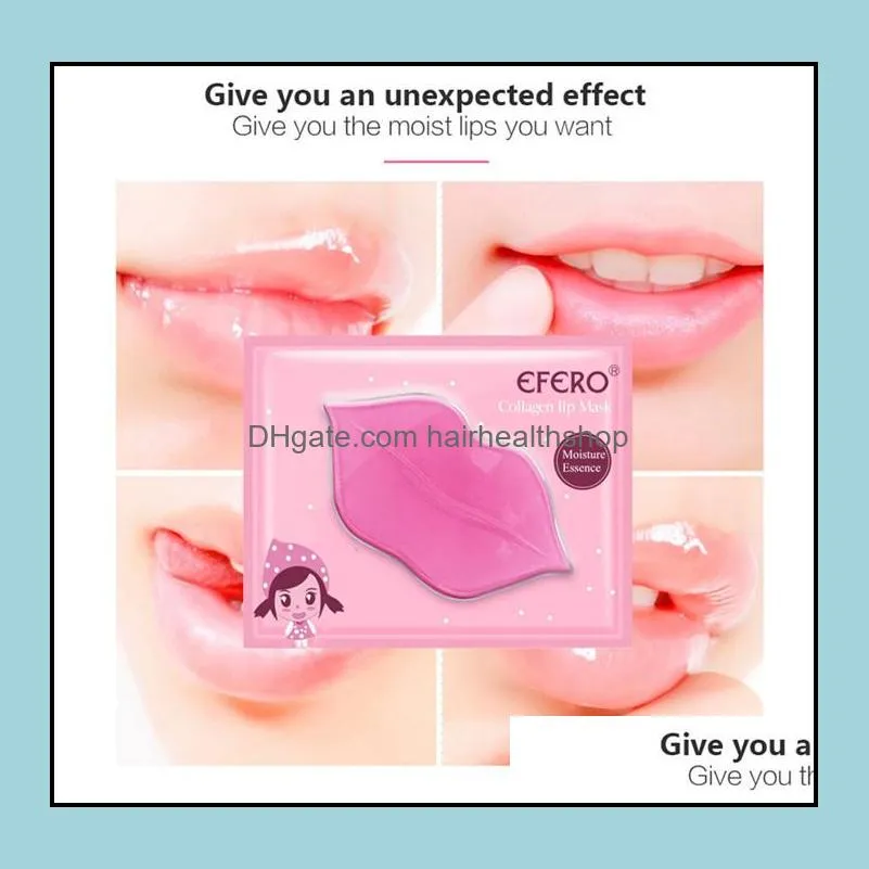 crystal collagen lip mask pads for lipes moisturizing exfoliating lips plumper pump essentials lips care 50pcs