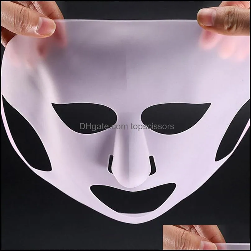 reusable silicone face mask holder for sheet masks moisturizing facial mask cover prevent evaporation beauty skin care tool