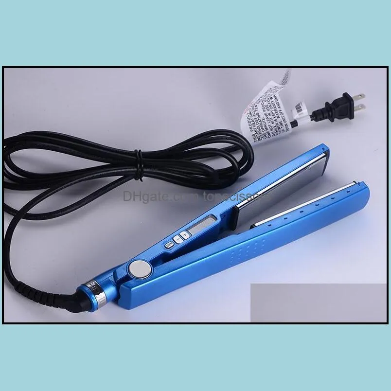 new ultrasmooth titanium plates digital ionic hair straightener flat iron hair straighteners perm machine stylist tools 