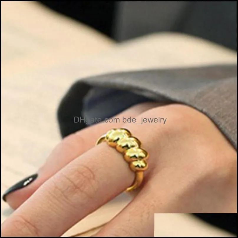 cluster rings zemior s925 sterling silver threaded coarse twist opening design for women fashion jewelry selling christmas day