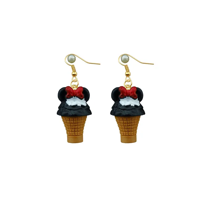 kawaii 3d ice cream earrings costume trendy style woman girl jewelry drop shipping