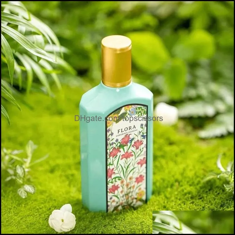 luxury design cologne women perfume flora gorgeous jasmine 100ml highest version classic style long lasting time fast ship