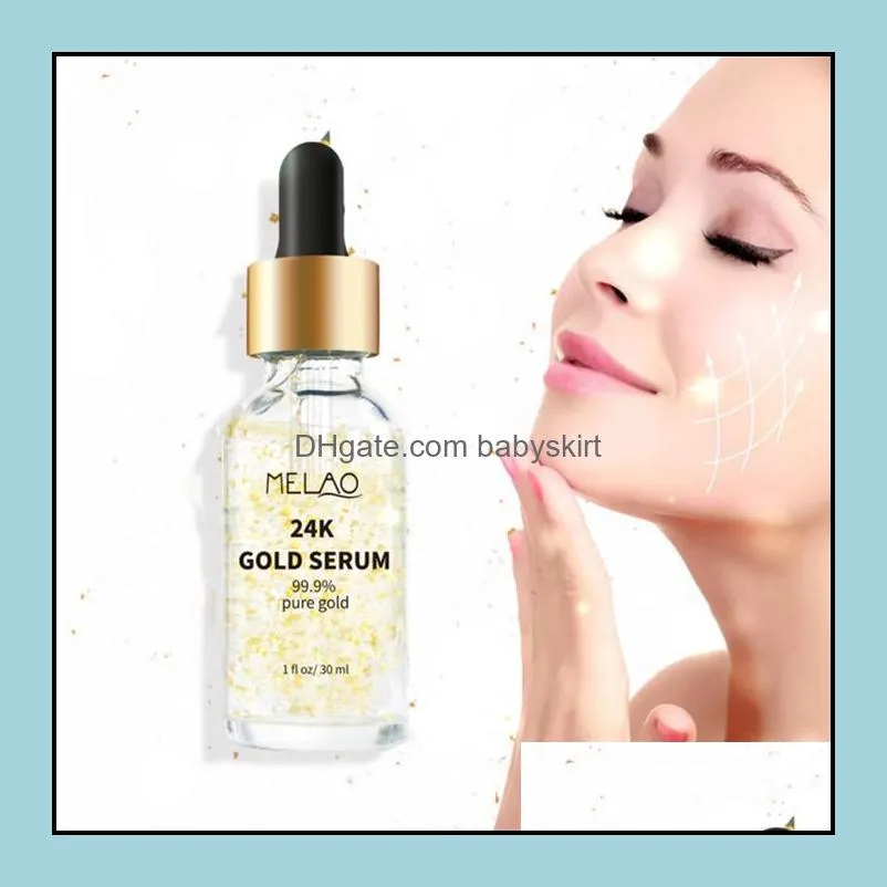 melao 24k gold face cream 30ml moisturizing 24k gold day creams moisturizers 24k gold essence serum skin care 6pcs