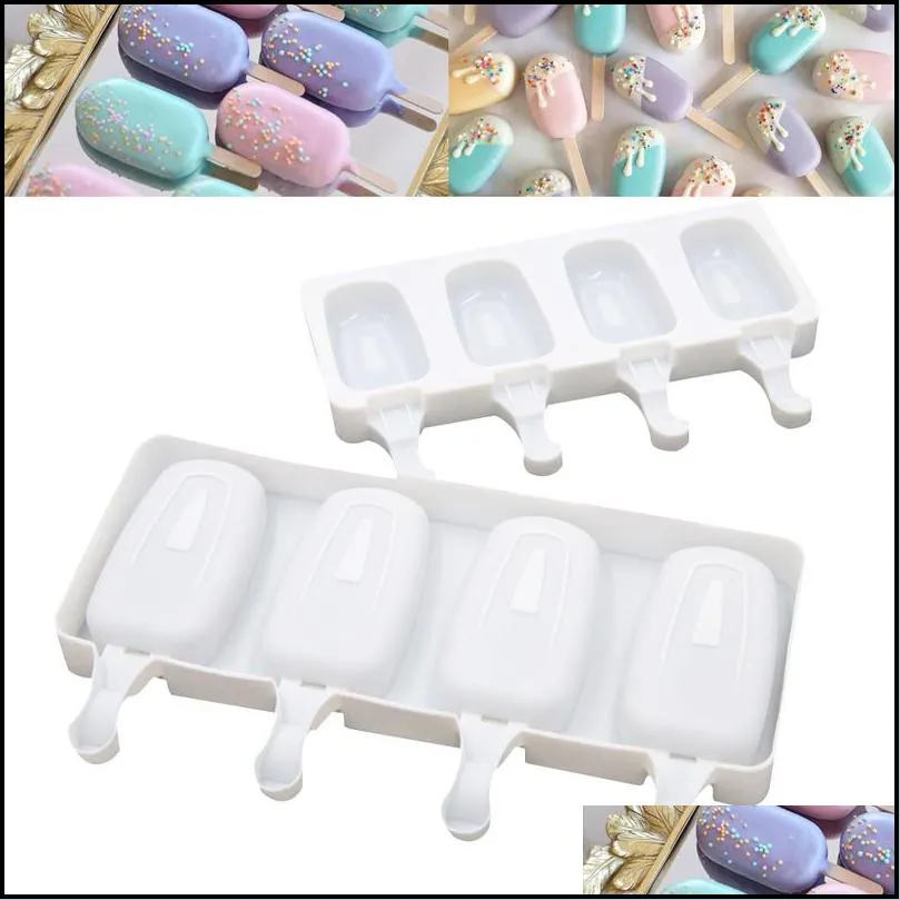 48 cell magnum silicone popsicle molds diy cream  maker mould icemaker 220610