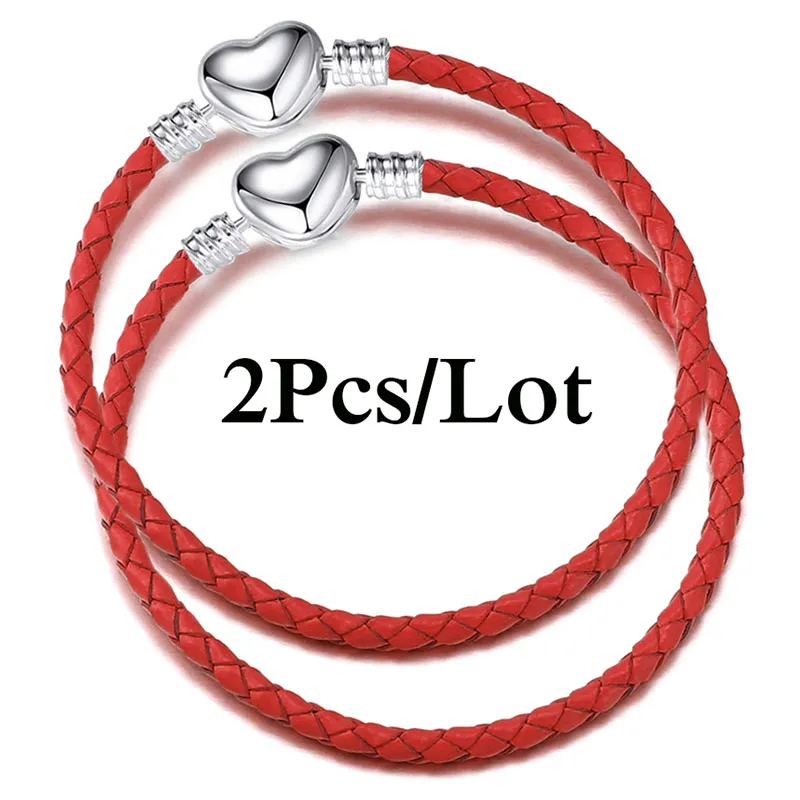 /lot special offer leather chain bracelets fit handmade beads charm bracelet couples pulsera jewelry for women men wholesale