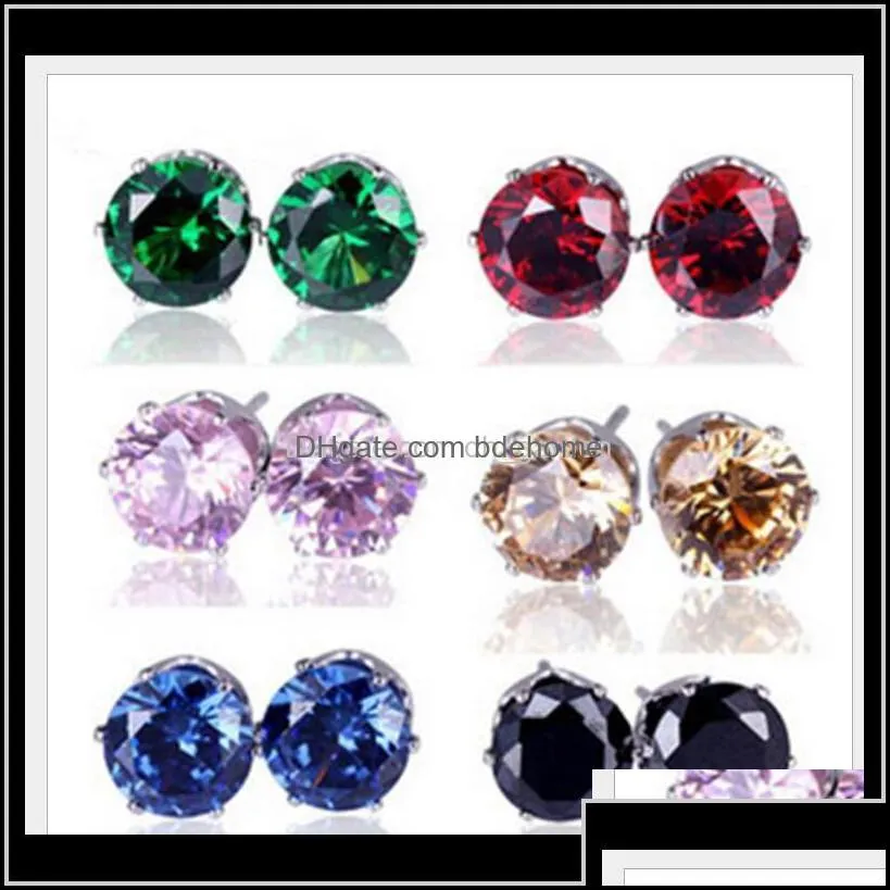 earings for woman wedding rhinestone gemstone crystal stud earrings korean fashion jewelry plated zircon ps1552 kr4uy anw02