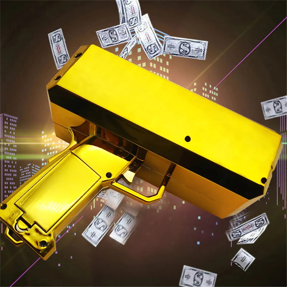 new banknote gun cash cannon funny make it christmas gift money gun save toy gun funny gift holiday party toys fake money jogo gags amp practical jokes