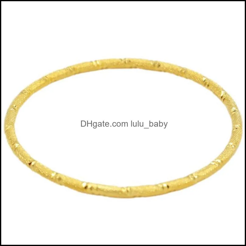 bangle 5pcs/lots gold color round bangles for men women fashion jewelry big size bracelet wedding accessories part gifts xte22bangle