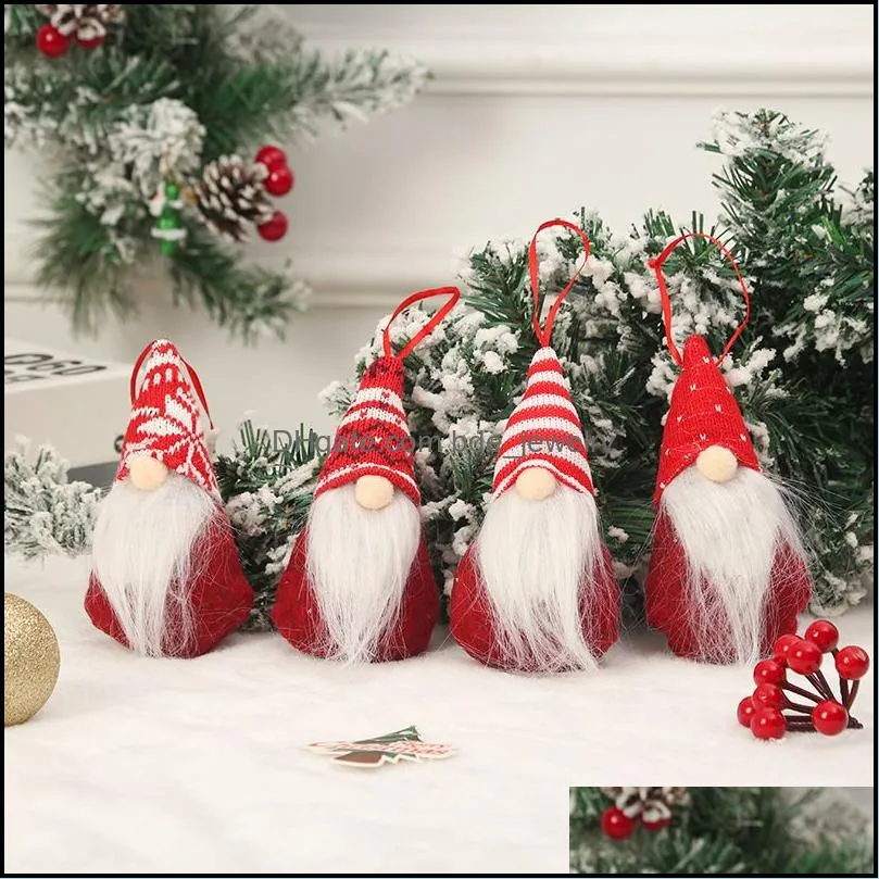  nordic plush knitting christmas decoration supplies cute gnome ornaments home decor plush doll cartoon toy xmas gifts