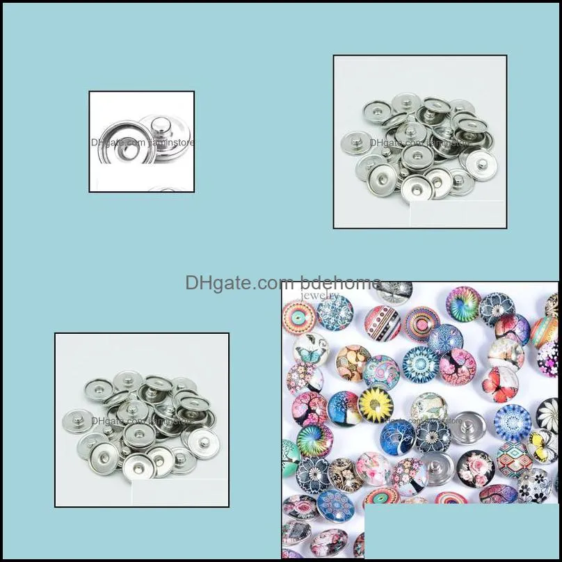 s noosa jewelry snap button base min order 200pcs/lot 18mm ginger interchangeable accessories drop delivery 2021 clasps hooks findings