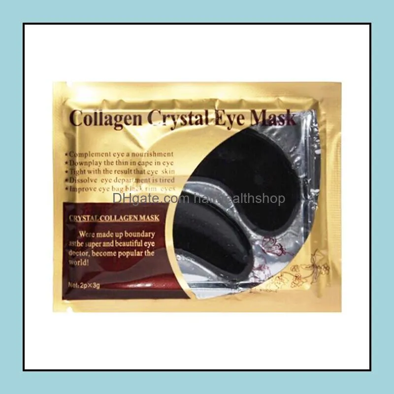 collagen gold crystal eye mask anti dark circles eye carees moisturizing face cream 50pairs