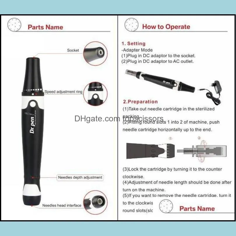 powerful wired derma stamp pen dr pen ultima a7 antiaging microneedling meso for aestheticians beauty microneedle roller