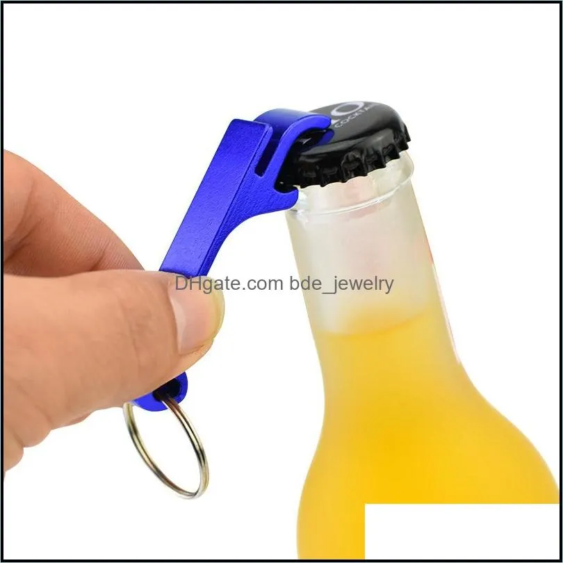  metal aluminum alloy keychain key chain ring with beer bottle opener custom personalized laser engraving for openers