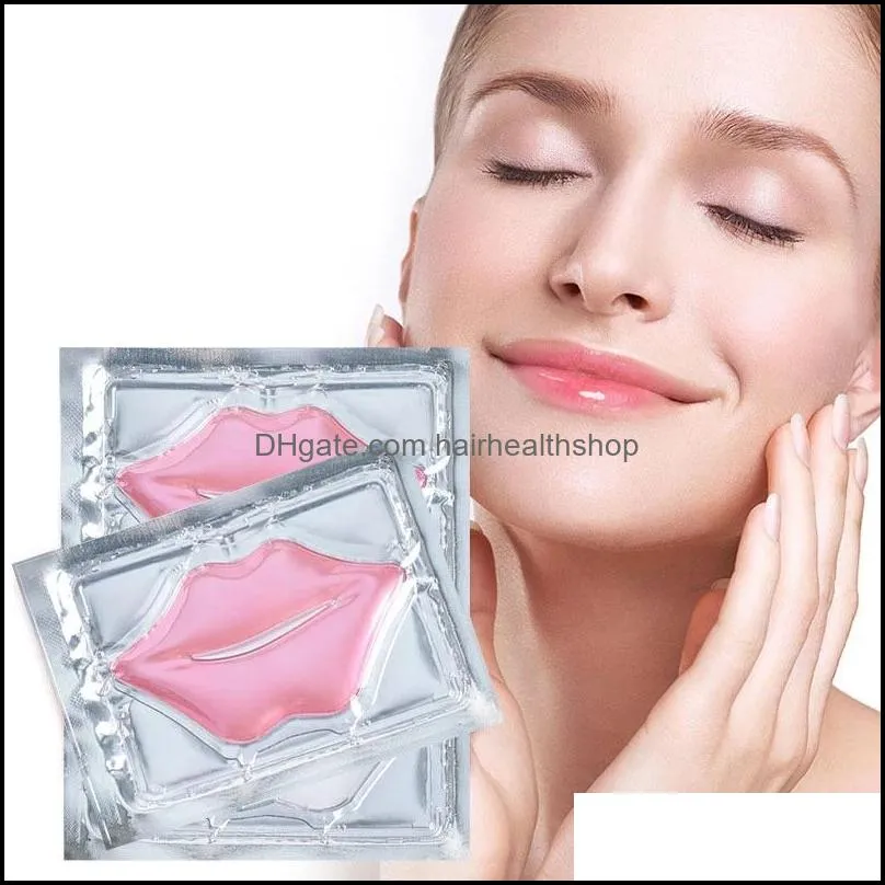 collagen crystal lip mask hydratinges repair lines moisturing nourishing lips plumper enhancement gel pad 50pcs