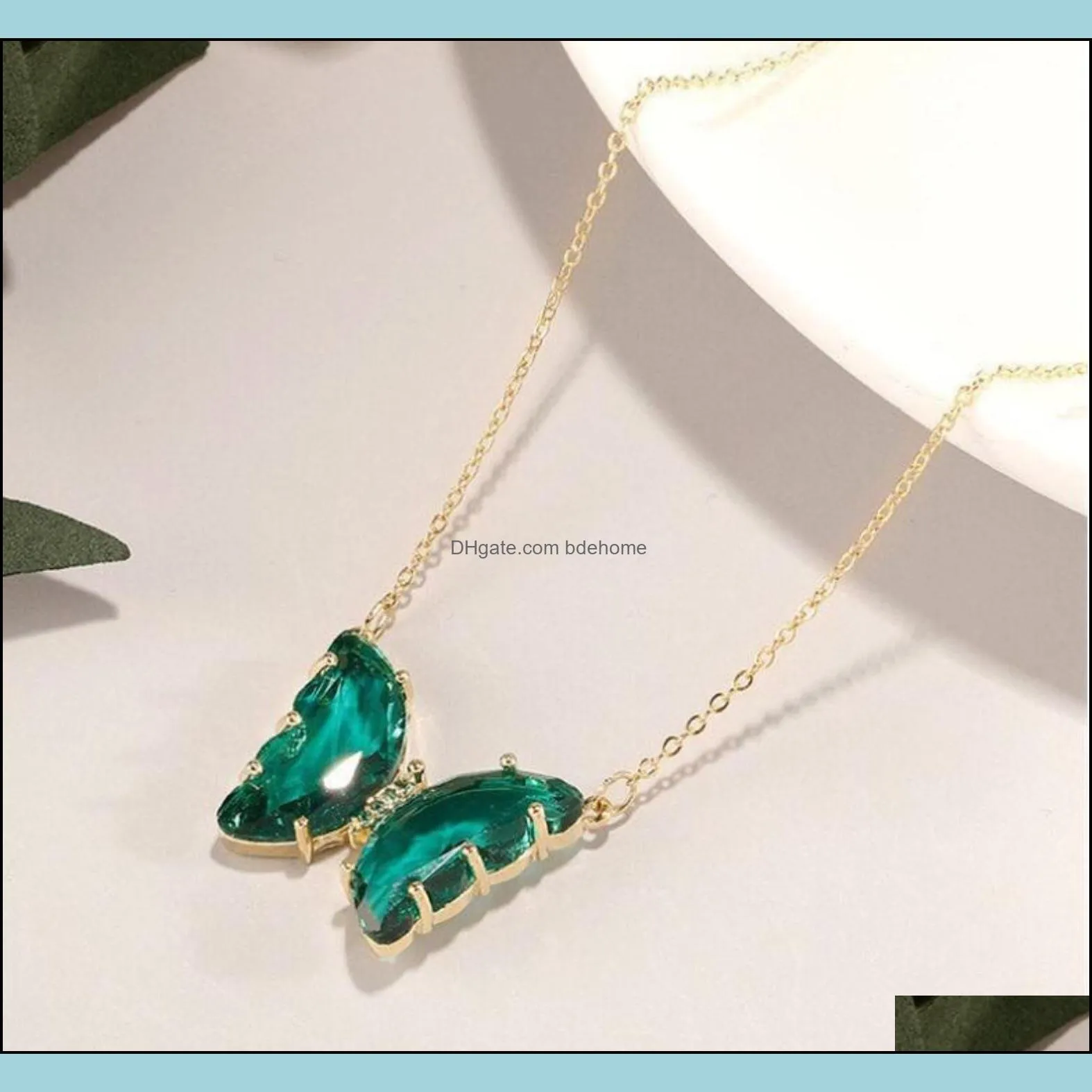 pendant necklaces pendants jewelry handmade 6 colors murano lampwork glass mix color butterfly necklace thanksgivi dhuxd