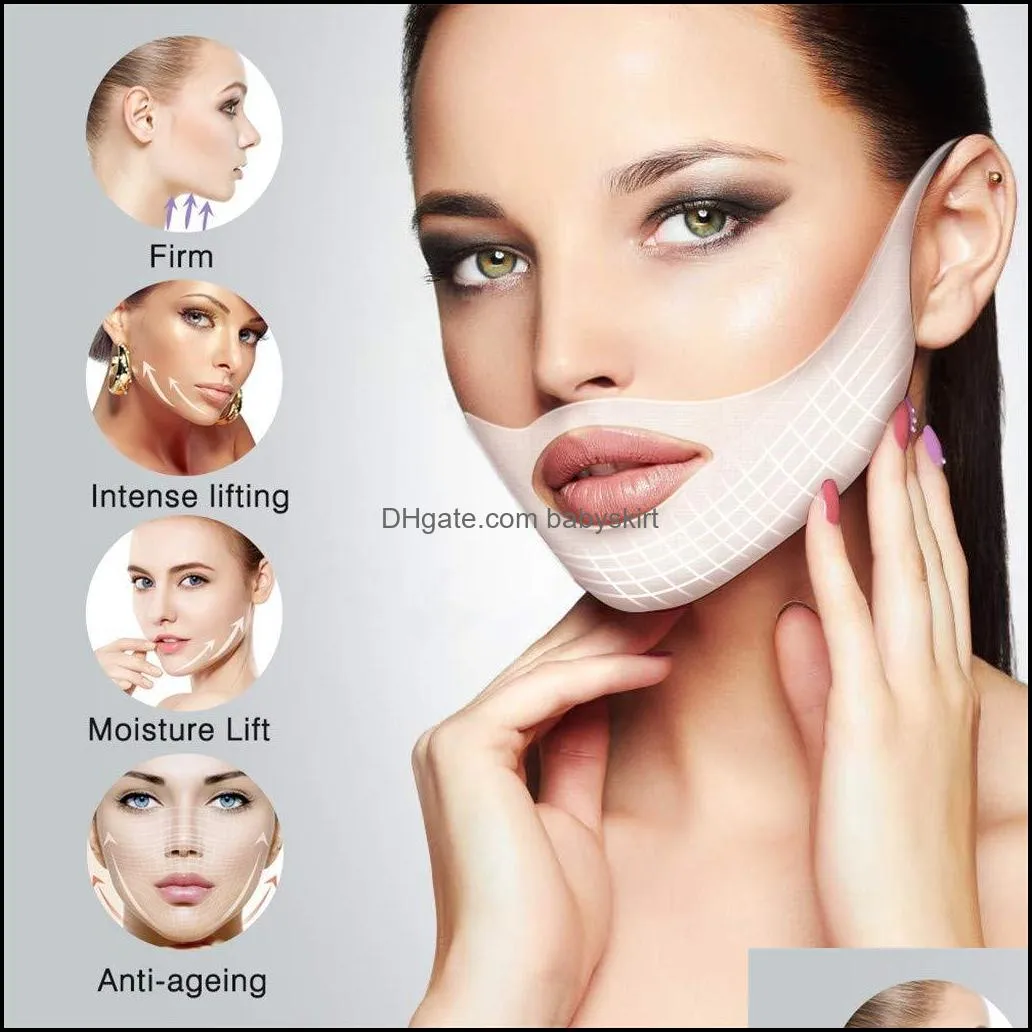 lifting facial mask v shape face double chin reducer check neck lift hydrating peel off mask skin care