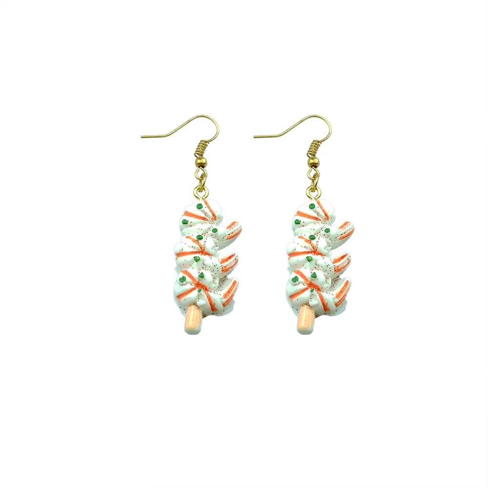 funny barbecue earring for women resin cake drop earrings children handmade jewelry diy gifts