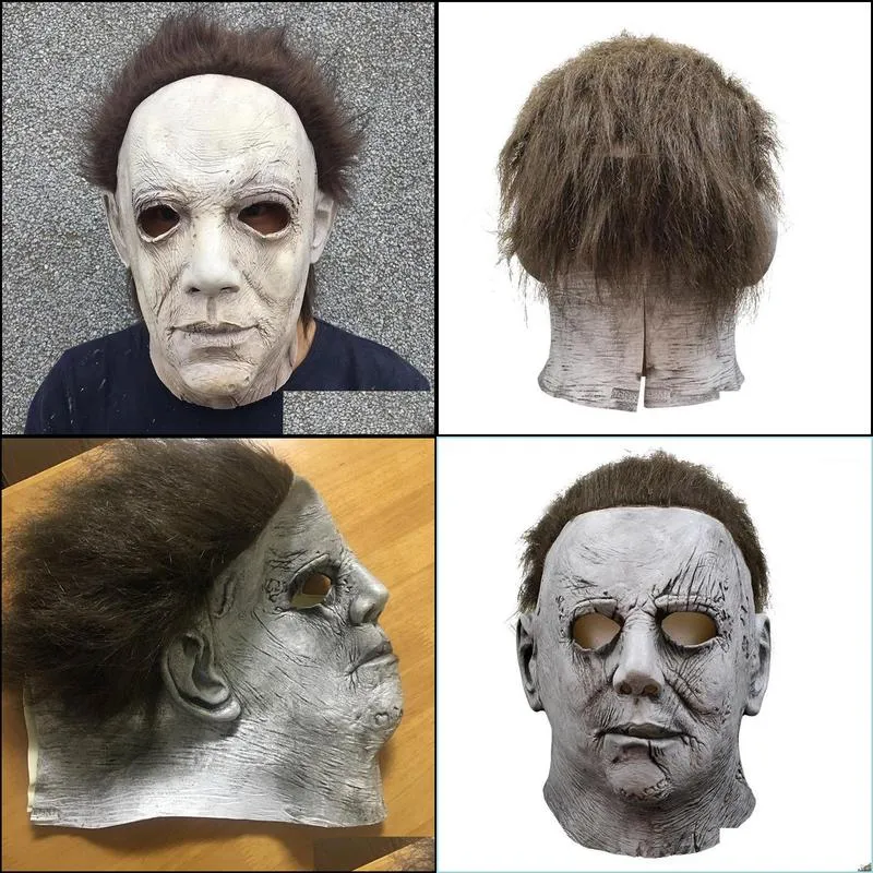 michael myers mask halloween mascaras de latex realista mascara cosplay scary masks masquerade masque korku maskesi party maski1