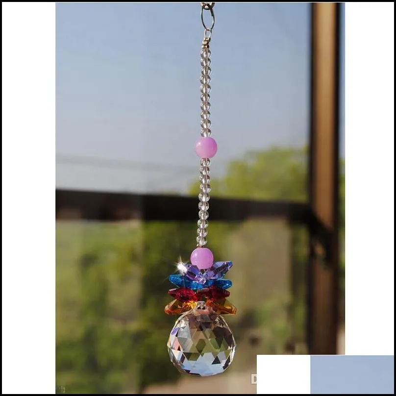 5pcs k9 crystal suncatcher ball prisms pendant window decor home decoration hanging drop pendulum 20mm w016