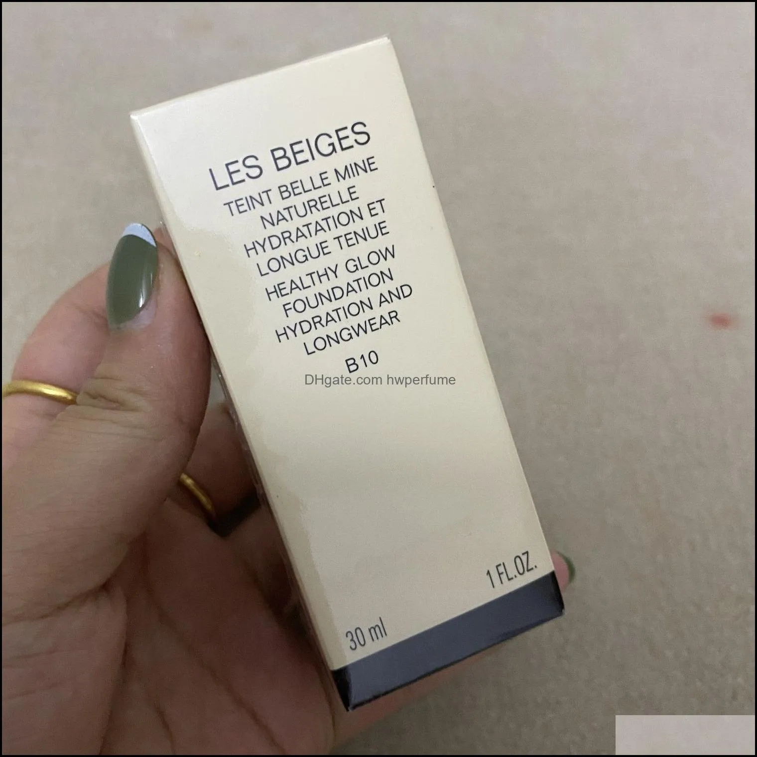 les beiges healthy glow foundation 30ml hydration longwear colors bd01 b10 face makeup concealer liquid foundation 1fl oz