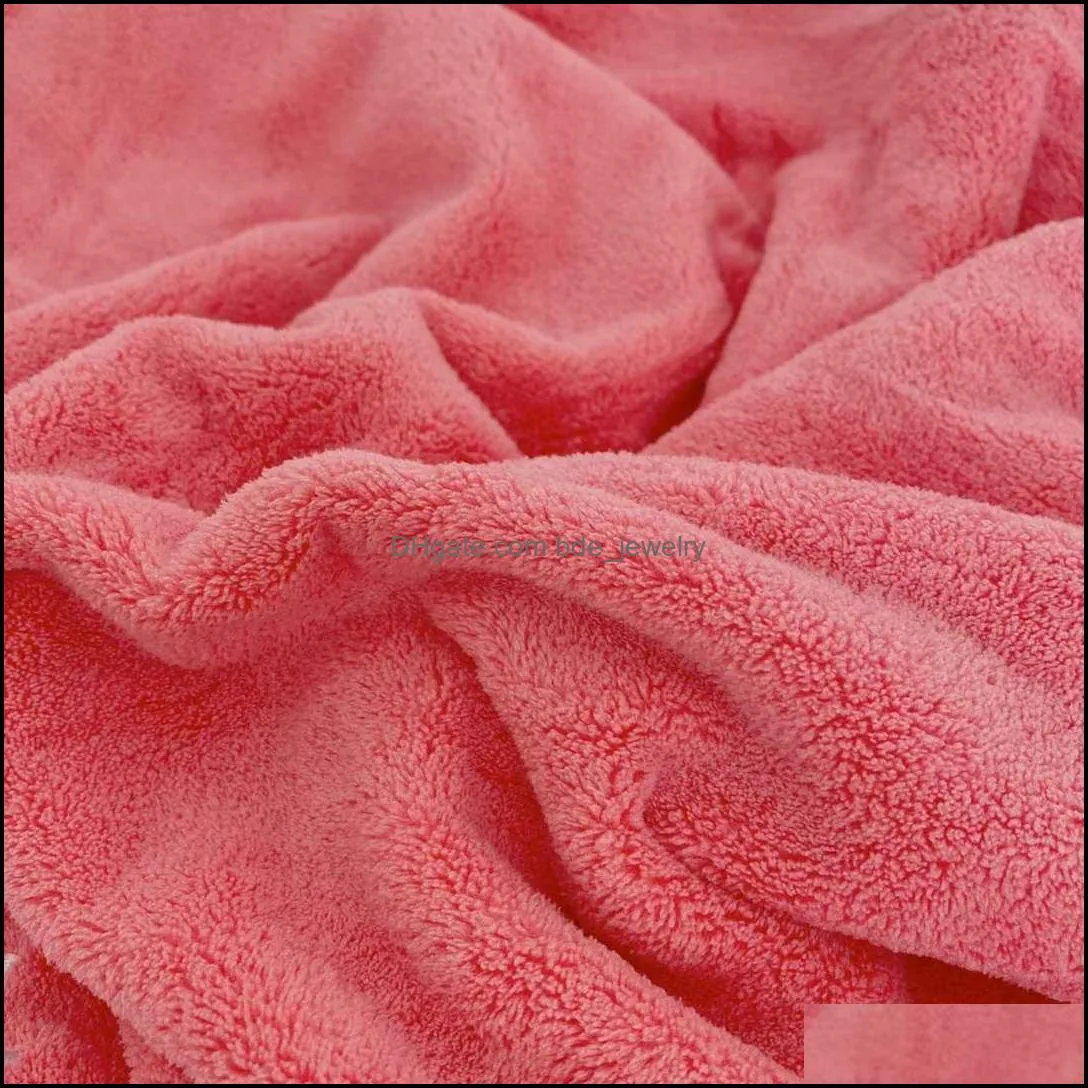 sale solid color coral plush towel set 4 colors portable bath beach towel fur soft towel fashion style with gift packing