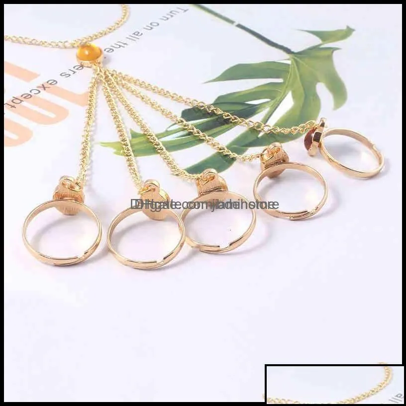 infinite power glove gauntlet bracelets 5 infinity bangles gems stone ring for women men cosplay jewelry finger chain fans gift drop