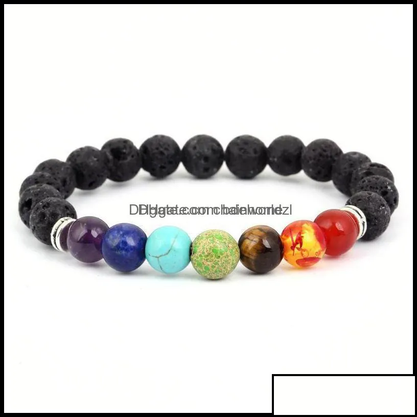 charm bracelets jewelry mens luxury bead natural stone anchor beaded buddha bracelet for men women lava chakra drop delivery 2021